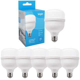 Kit 5 Lâmpadas Super Bulbo Alta Potência Led 50w 6500k - Elgin em Oferta na Shopee