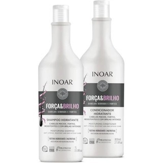 KIT INOAR FORÇA E BRILHO SHAMPOO1L+CONDICIONADOR800ML em Oferta na Shopee