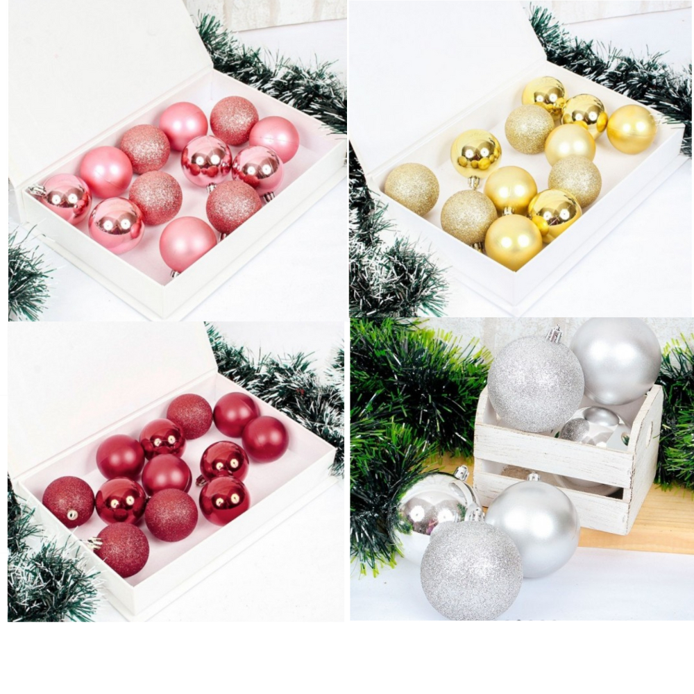 30 Bolinhas Enfeites Para Árvore De Natal 4 cm Decoração Natalina Bola Pendurar Natal Festa