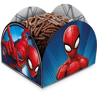 Porta Forminhas para Doces – Spider-Man (Homem-Aranha)  Festa Infantil e Aniversário Temático