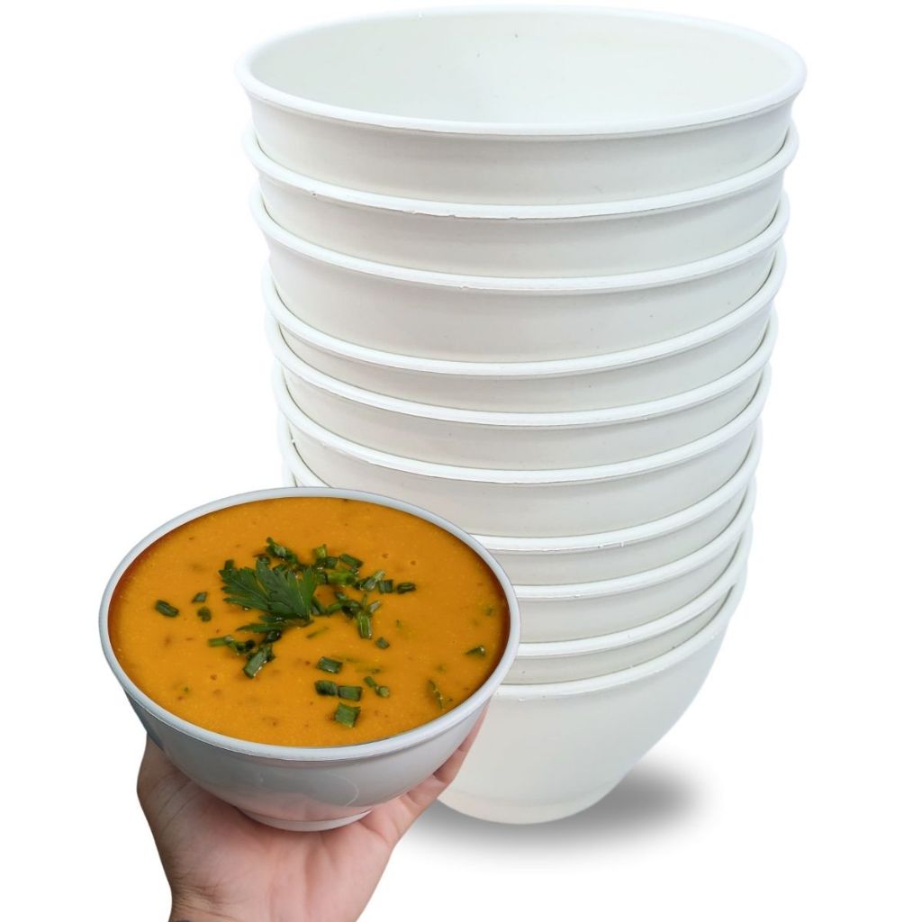 Kit 10 Cumbuca para Caldo Feijoada Tigela Pote Açaí Sopa Festa amendoim sobremesa