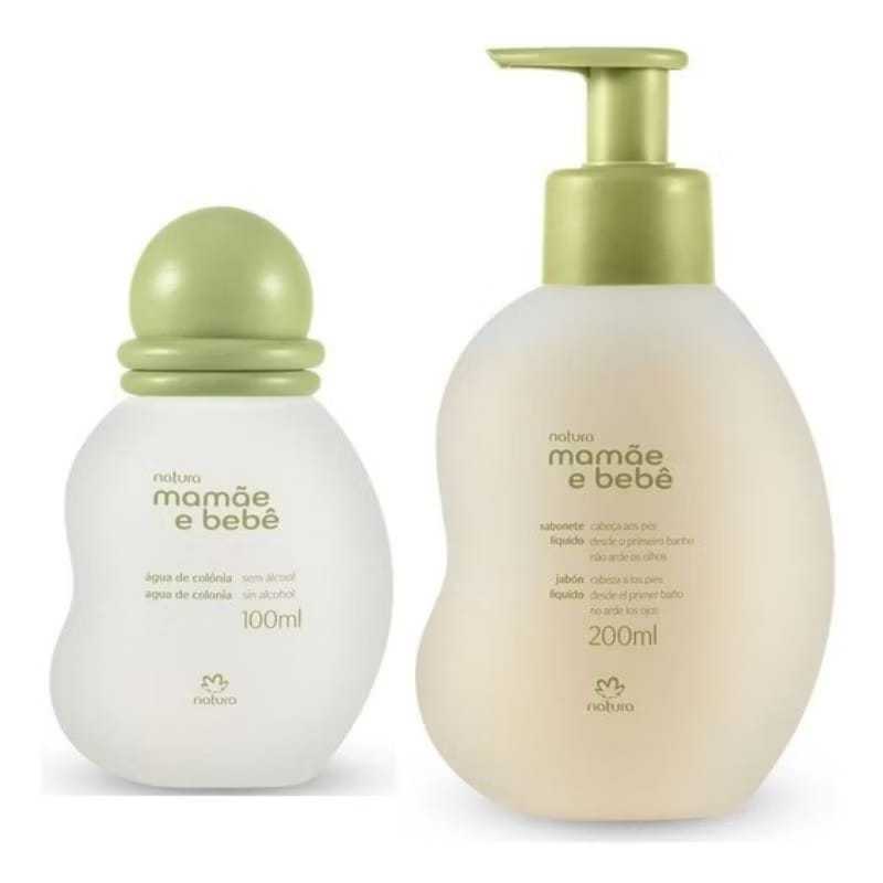 Kit colonia 100ml +sabonete líquido 200ml mamãe bebê