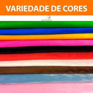 Tecido Velboa Pelúcia Soft Varias Cores Pelo Baixo 2x1,50mt 100% Poliester em Oferta na Shopee