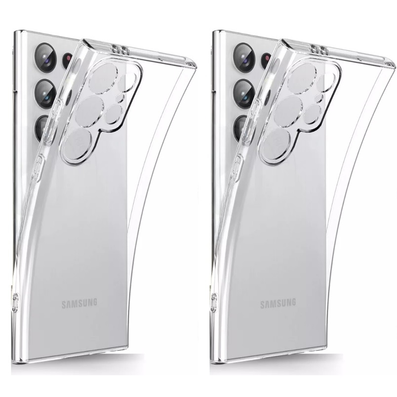 Kit com 2 Capas Capinha Case Anti Impacto Transparente para Samsung Galaxy S24 Ultra 6.8" em Oferta na Shopee