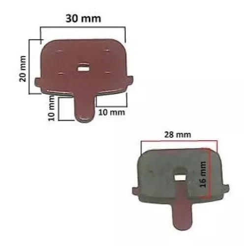 KIT 1 ou 2 PARES DE PASTILHAS PARA FREIOS A DISCO BIKE GTS QUADRADA VAZADA COM MOLA