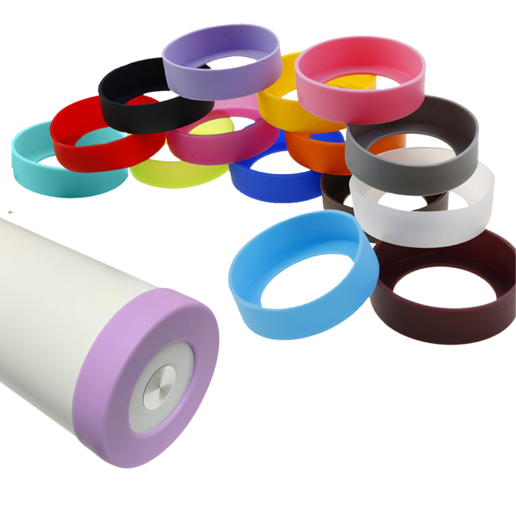 Capa Protetora de Silicone Garrafas e Copos Proteção para a Base Acessório Protetor Garrafa Térmica