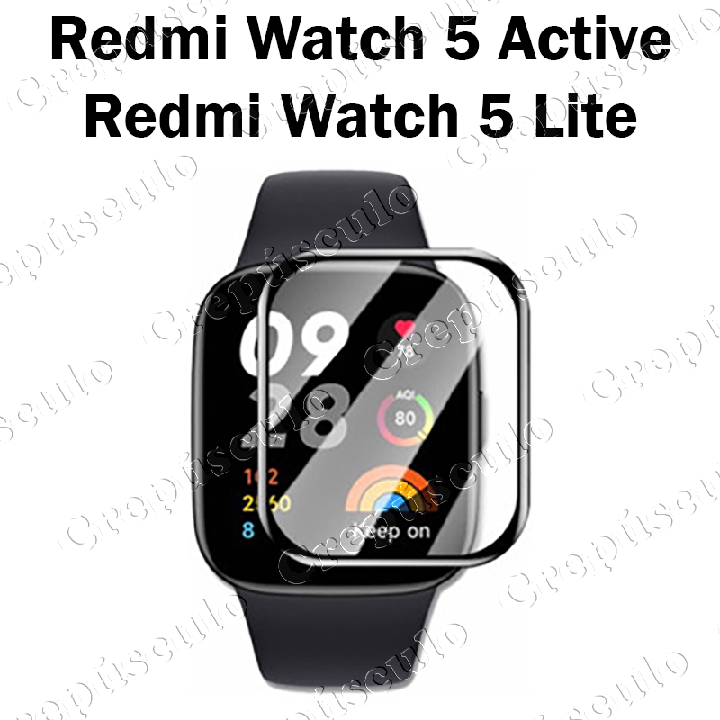 Película Proteção cerâmica 3d Para Xiaomi Redmi Watch 5 Redmi Watch 5 Active Red