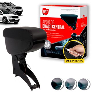 Apoio de Braço Duster E Oroch Ano 2011 Até 2020 EFM C/ Usb em Oferta na Shopee