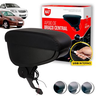 Apoio de Braço Celta 2001 Até 2016 E Prisma 2007 Até 2012 C/ Usb em Oferta na Shopee