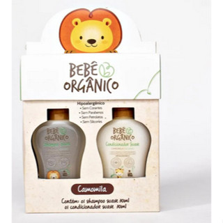 Kit Shampoo e Condicionador Bebê Orgânico 30mL Suave