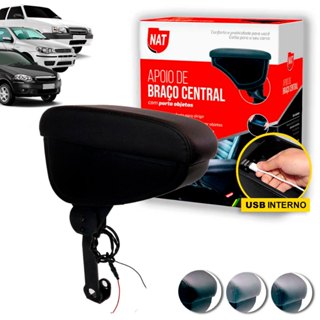 Apoio de Braço Palio Siena Strada 1996 Até 2012 E Uno 1984 Até 2012 C/ Usb - Suporte Flexível em Oferta na Shopee