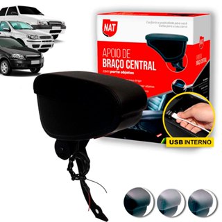 Apoio de Braço Palio Siena Strada 1996 Até 2012 E Uno 1984 Até 2012 C/ Usb - Suporte Curvo em Oferta na Shopee