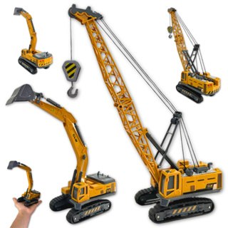 Miniatura Guindaste Articulado Metal Maquina Escavadeira Trator Garra Carregadeira em Oferta na Shopee