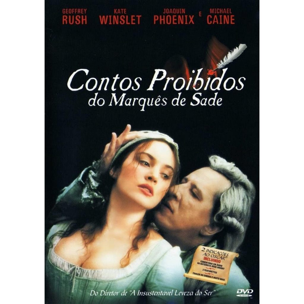 DVD Contos Proibidos do Marquês de Sade (Kate Winslet, Geoffrey Rush e Joaquin Phoenix)