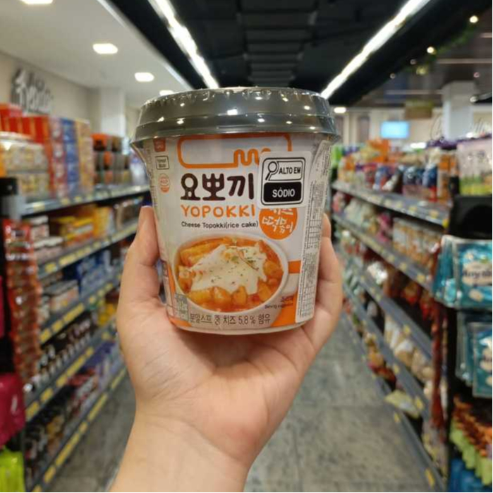 Massa de Arroz Sticks Yopokki Sabor Queijo 120g - Copo