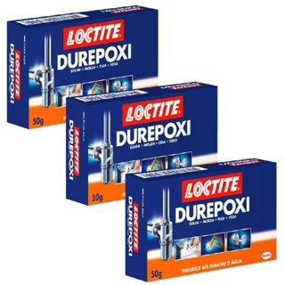 Kit Com 3 Durepoxi Cola Epóxi Massa Adesiva Ultra Forte 50G em Oferta na Shopee
