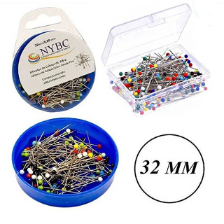 Alfinete Cabeça de Vidro - Com 100 Unidades em Oferta na Shopee