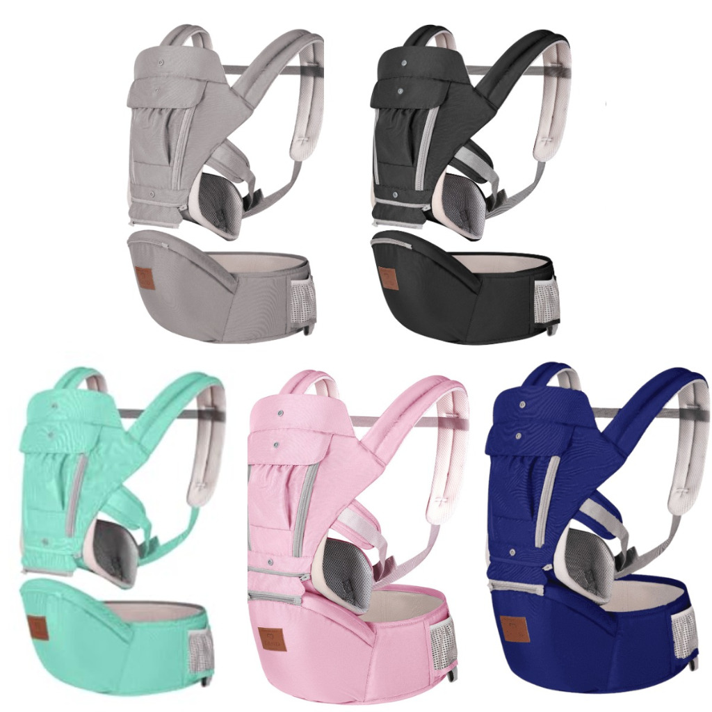 Canguru Ergonômico Bolsa bebê 12 posições com bolso 3 em 1