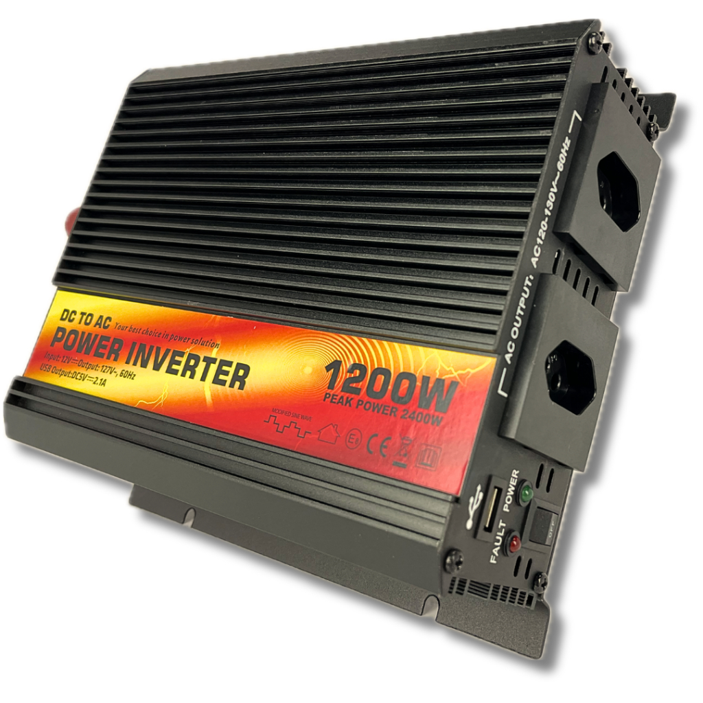 Inversor De Voltagem Modificado Car 1200w Com Usb 12v/110v