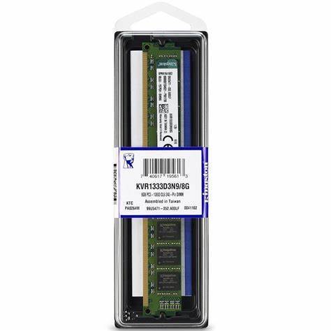 Memória RAM para PC DDR3 8GB 1333MHz Kingston - KVR1333D3N9/8G