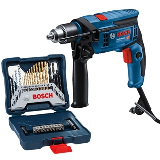 Furadeira de Impacto GSB 13 RE Bosch + Jogo X-line 30 Peças Brocas e Bits em Oferta na Shopee