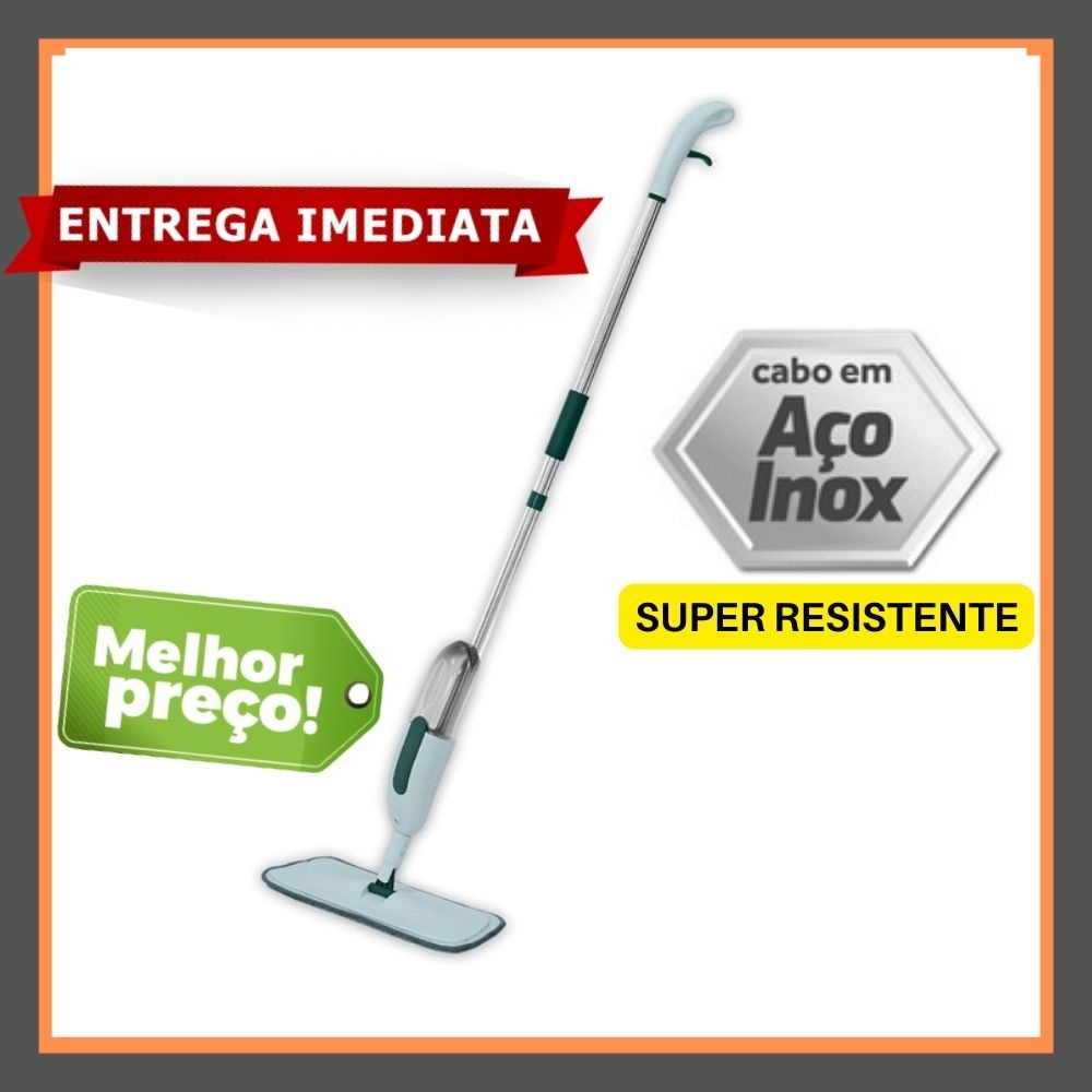 Mop Spray Mágico Com Reservatorio e Refil de Microfibra