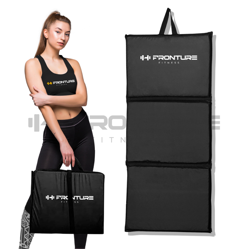 Colchonete Dobrável Maleta Academia Ginastica Fitness Abdominal Yoga Pilates Espuma Confortável D50 em Oferta na Shopee