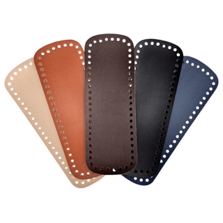 Kit dois fundos para bolsa e cesto de croche em couro sintético medindo 31.5 cm X 11.5 cm em Oferta na Shopee