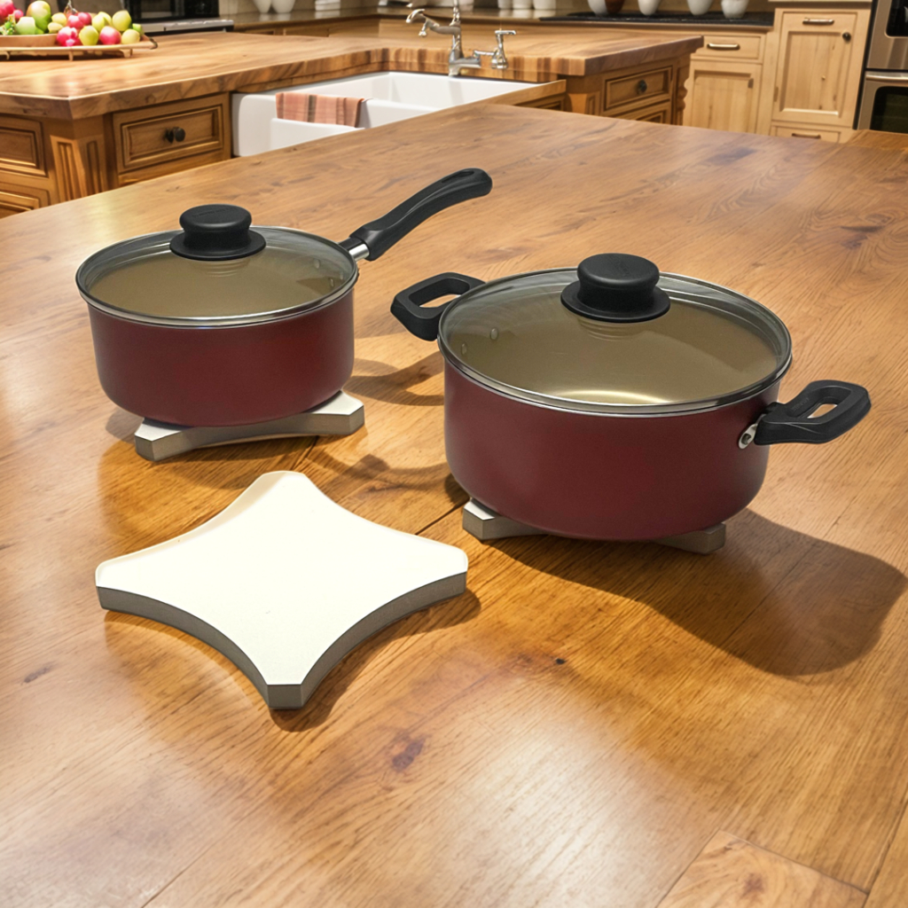 Kit 6 Descanso de Panela Formato Moderno e Atual, Apoio de Panela, MDF 15mm LAMINADO Fácil Limpeza em Oferta na Shopee