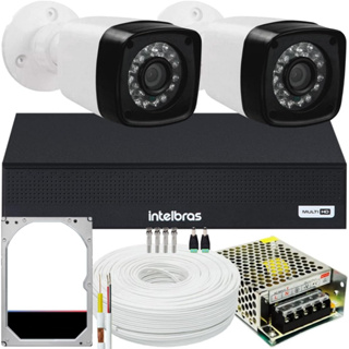 Kit 2 Cameras Segurança 1080p Full Hd 2mp Dvr Intelbras 4ch C/hd Promo em Oferta na Shopee