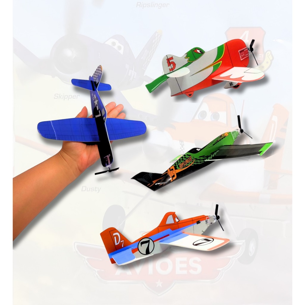 10 Avião Planador Para Kit Festa Aniversario dia da Criança Prenda Lembrancinha Brinquedo Infantil em Oferta na Shopee