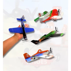 10 Avião Planador Para Kit Festa Aniversario dia da Criança Prenda Lembrancinha Brinquedo Infantil