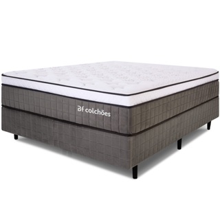 Cama Box Viúva Premium Mola Ensacada com Espuma D33 e Viscoelástica Nasa 128x188x72 cm BF Colchões em Oferta na Shopee