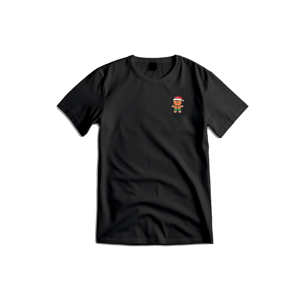 Camiseta desenho Infantil crianças unissex  Menina menino Papai noel biscoito natal feminino masculino 2024