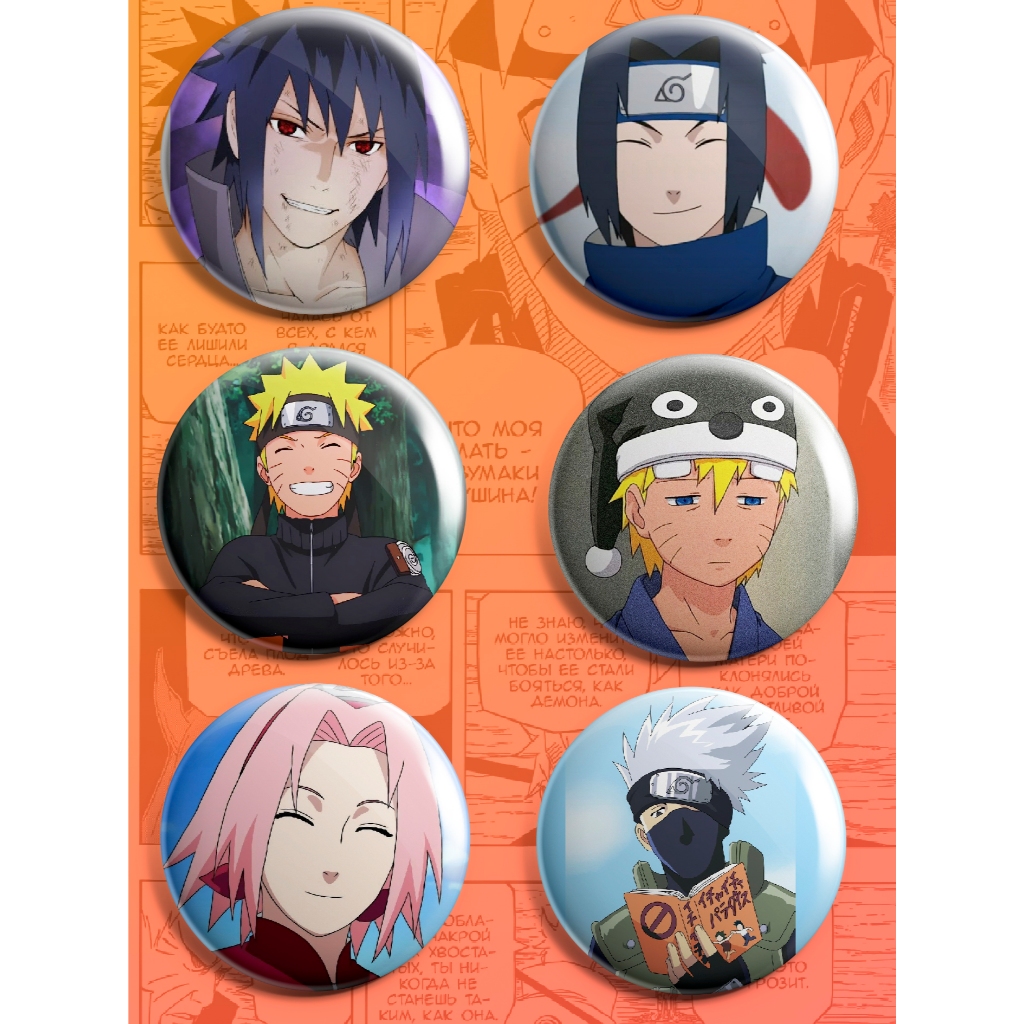 Bottons Broche Anime Naruto em Oferta na Shopee