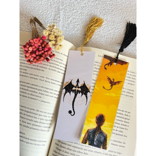 Marcador de páginas Livro Quarta Asa (com ou sem Tassel) plastificado 16 cm - Leia a descrição em Oferta na Shopee