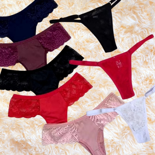 Kit 5 Tanga Renda  lateral + 3 Tangas de Regulagem em Oferta na Shopee