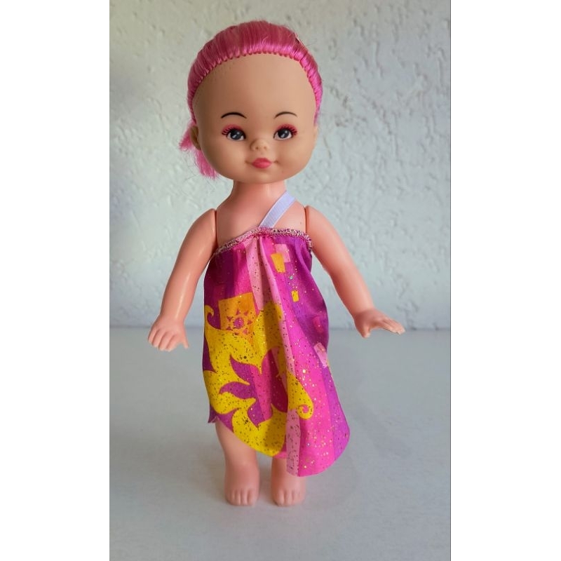 Boneca Plástico Bolha 23 cm - Usada