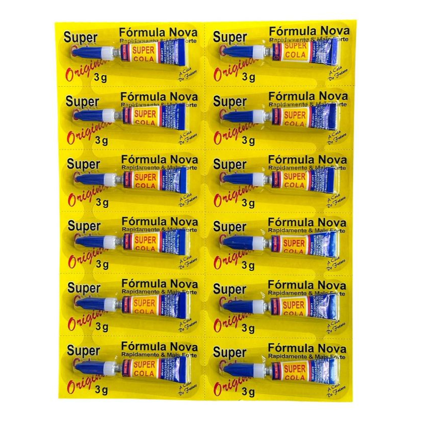 Super Bond Cola Instantânea Original 3g De Uso Geral Cola em 10 Segundos