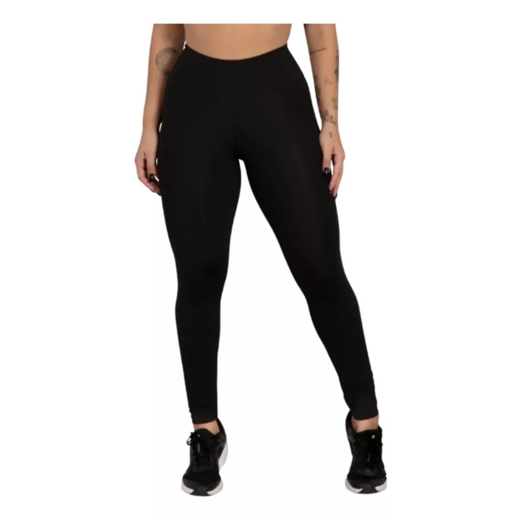 Calça Legging Legg Suplex Feminina Cintura Alta Não Fica Transparente Academia Fitness 2024