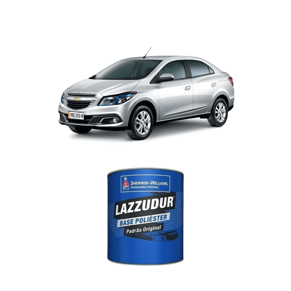 Tinta automotiva base poliester prata ice/switcblade met GM 900 ml
