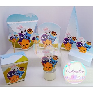 Kit Lembrancinha Bolofofos Personalizada 80 itens para aniversario festa papelaria (colocamos nome e idade) em Oferta na Shopee