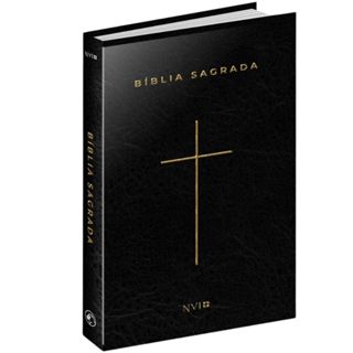 Bíblia Sagrada Cruz Preta | NVI | Capa Dura