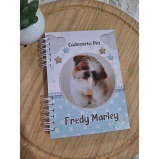 Caderneta pet Yorkshire COM NOME em Oferta na Shopee