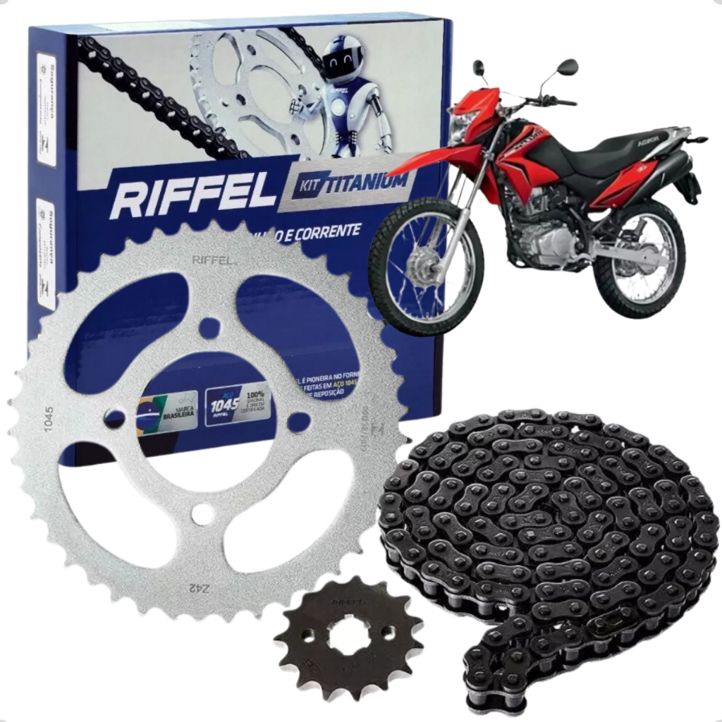 Kit Relação Completo Nxr Bros 150 2003 2004 2005 2006 2007 2008 2009 2010 2011 2012 2013 2014 2015 em Oferta na Shopee