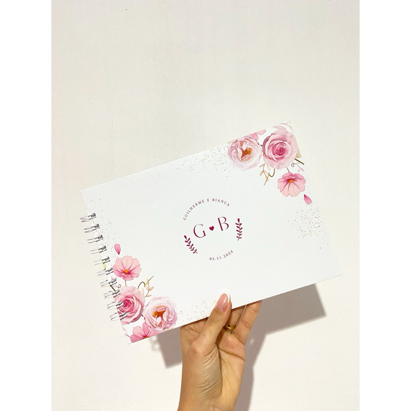 Caderno de Assinatura Casamento | Formatura | Capa Personalizada
