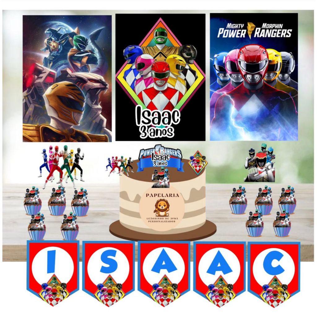 Kit Festa Power Rangers