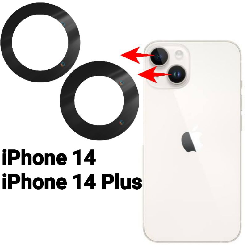 Lente Da Câmera iPhone 14 , iPhone 14 Plus vidro Traseira Vidrinho em Oferta na Shopee