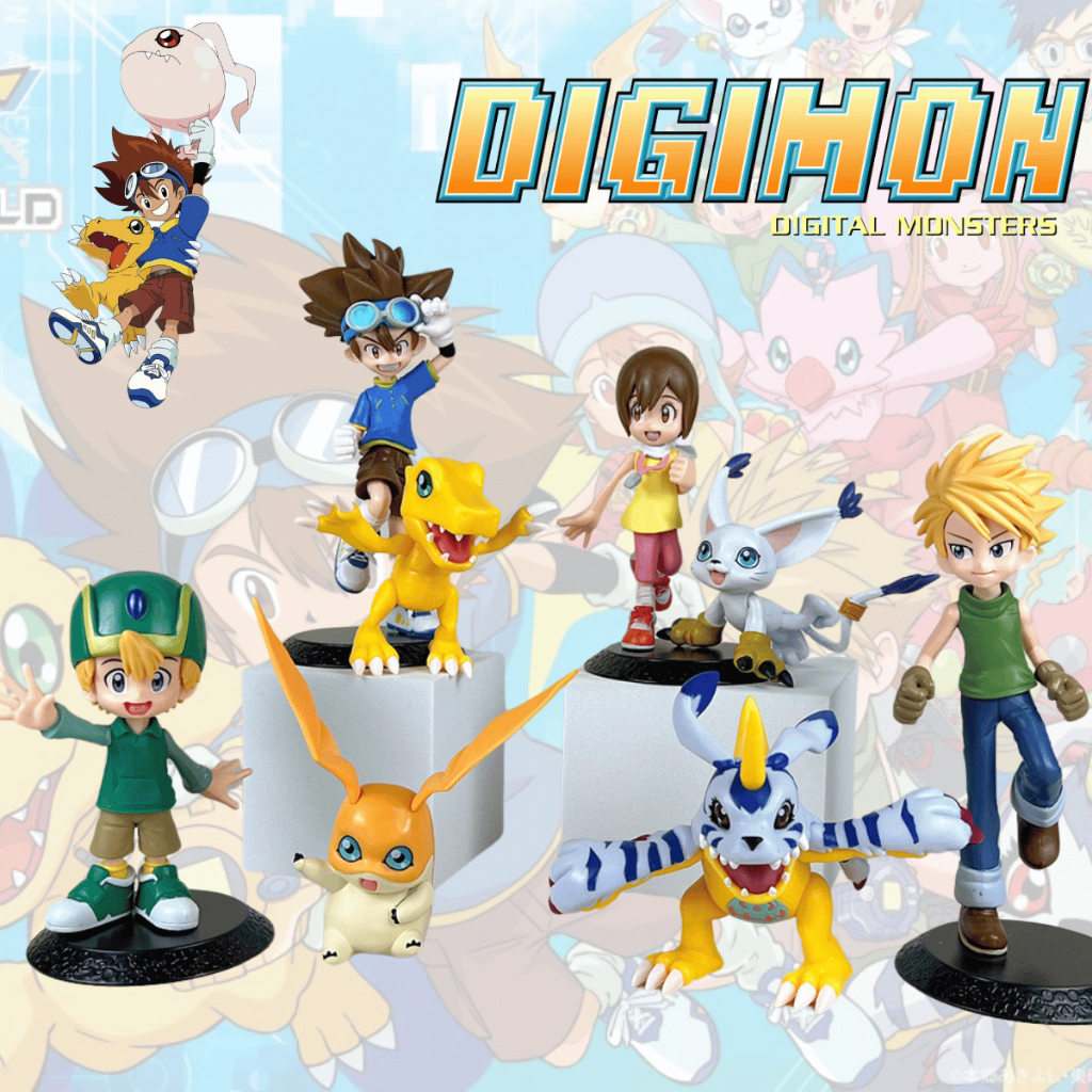 Boneco Digimon Figure de Ação Bonecos de Ação  Decoração Anime Miniatura Action Figure Takaishi Takeru/Yagami Taichi /Ya