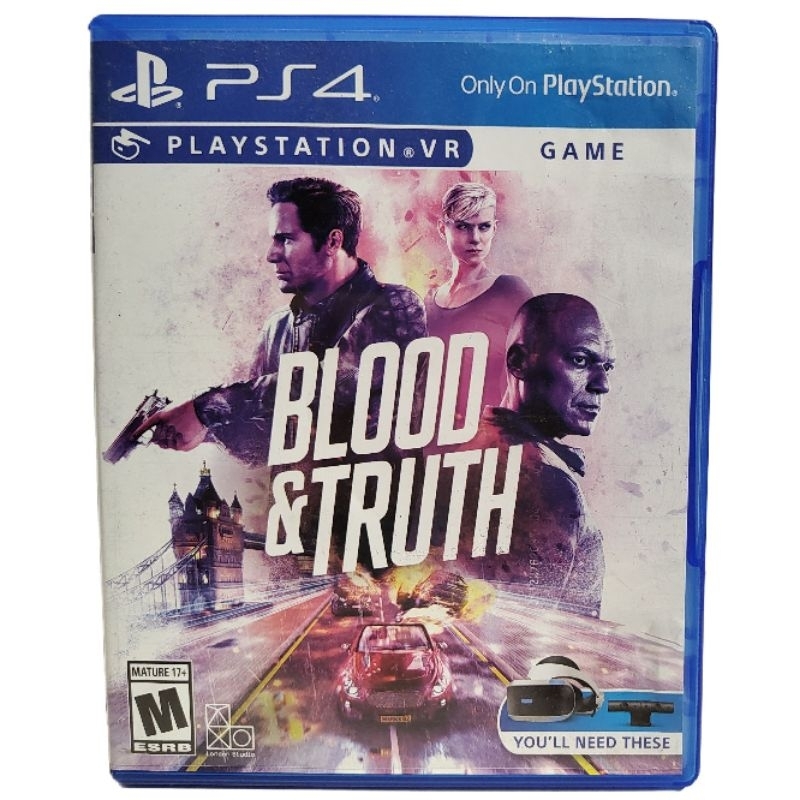 Blood & Truth P S 4 VR - Game Mídia Física - Jogo Original Seminovo